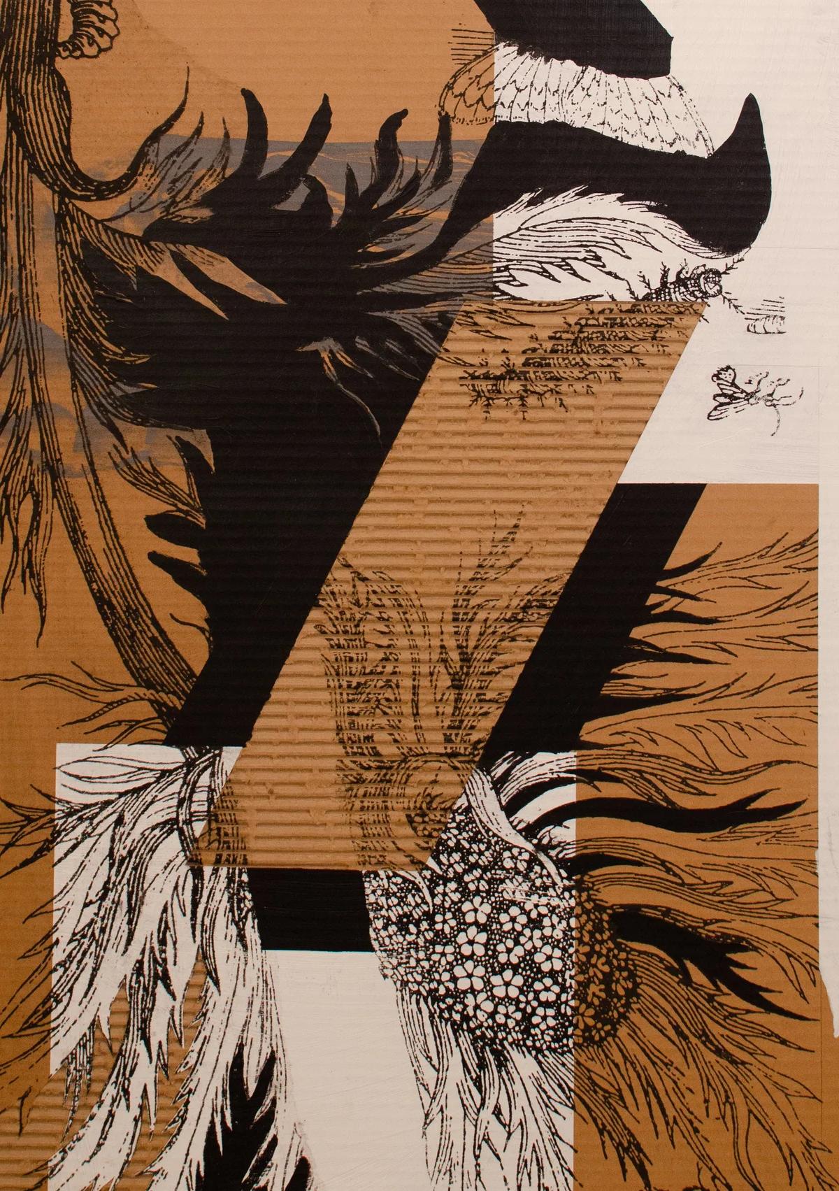 Engravings Schwarze Blumen A13 by Pia Fries  