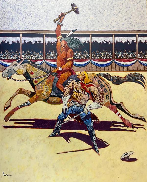 Custer's Last Rally, Ambrose Park Brooklyn by Thom Ross