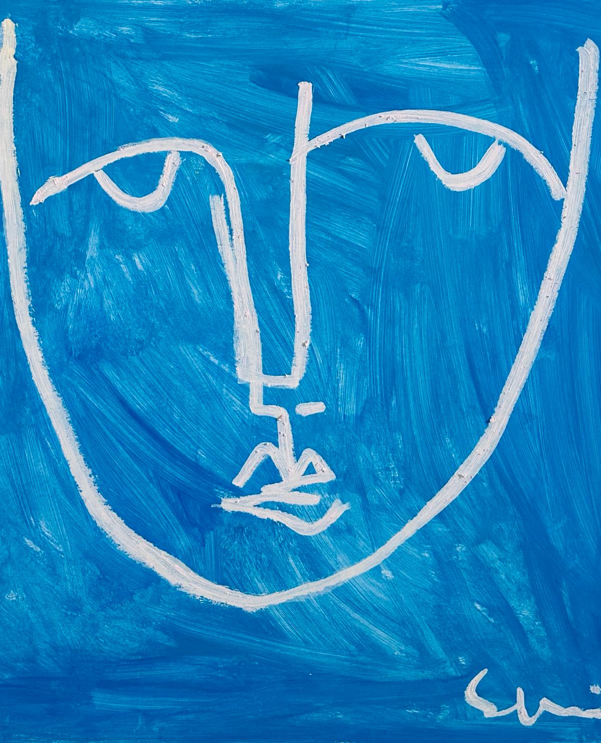 Cobalt with Line Face by Sally King Benedict