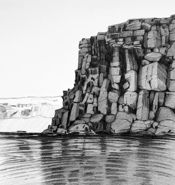 Lower Big Wood Basalt by Frances Ashforth