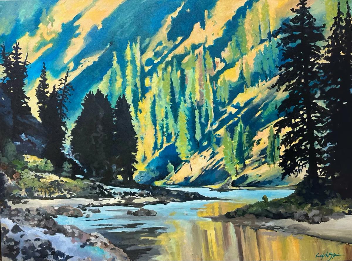 Colors of a Wild Stretch of River by Cubby West Spain