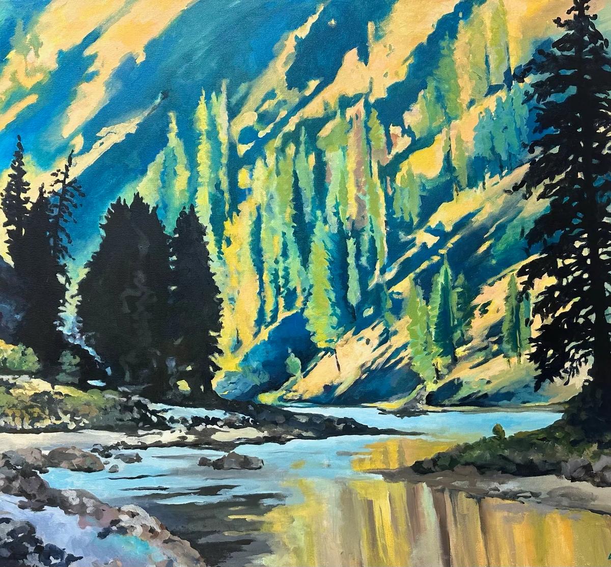 Colors of a Wild Stretch of River by Cubby West Spain