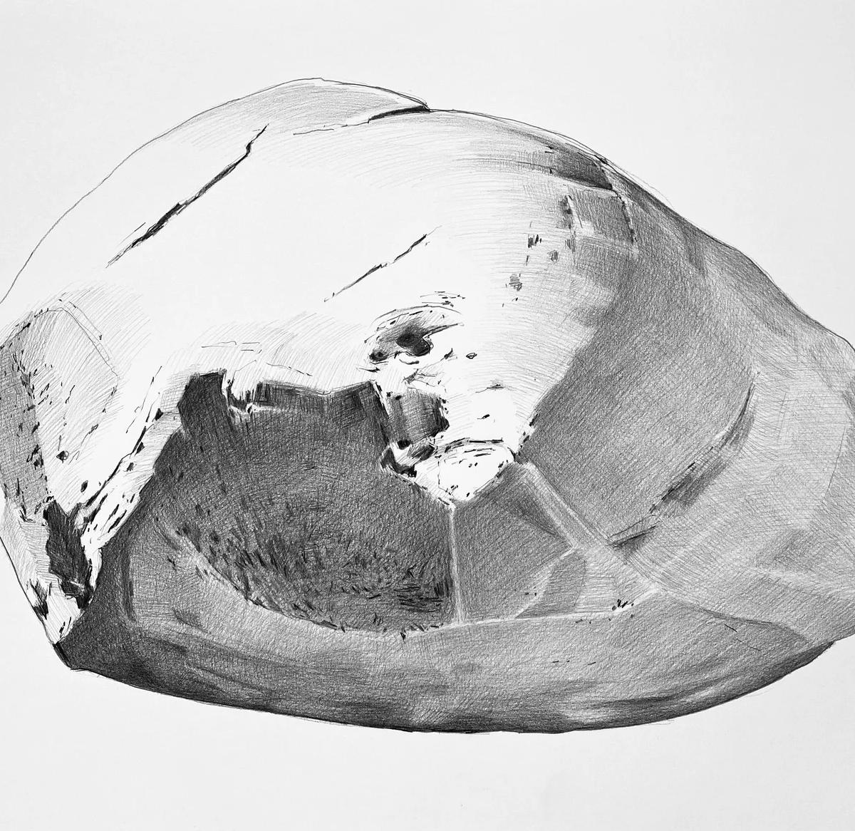 Lucky Boulder, Big Wood River by Frances Ashforth