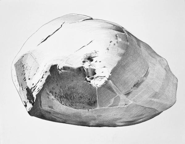 Lucky Boulder, Big Wood River by Frances Ashforth