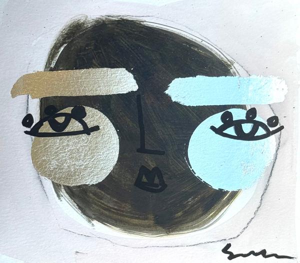 Moon Bear Face by Sally King Benedict