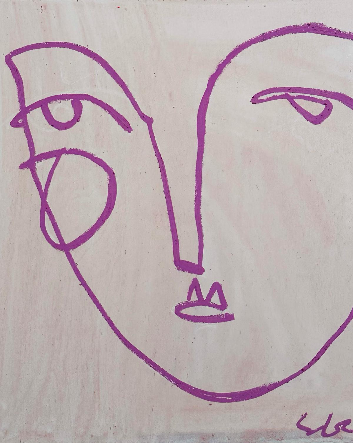 Lavender with Line Face by Sally King Benedict
