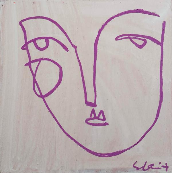Lavender with Line Face by Sally King Benedict