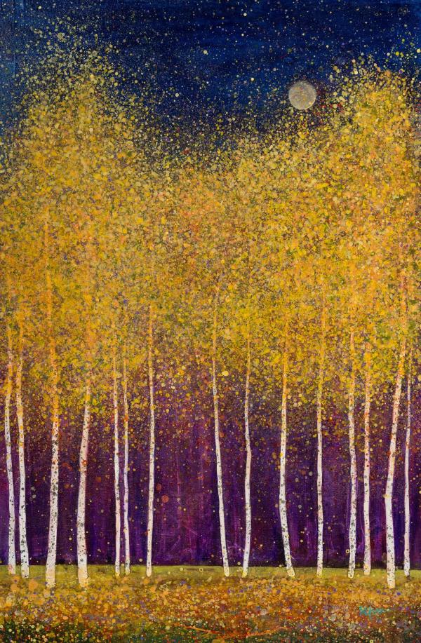 Golden Trees at Twilight by Melissa Graves Brown
