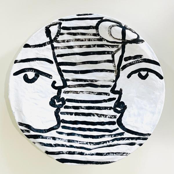 Black Double Mache Bowl by Sally King Benedict