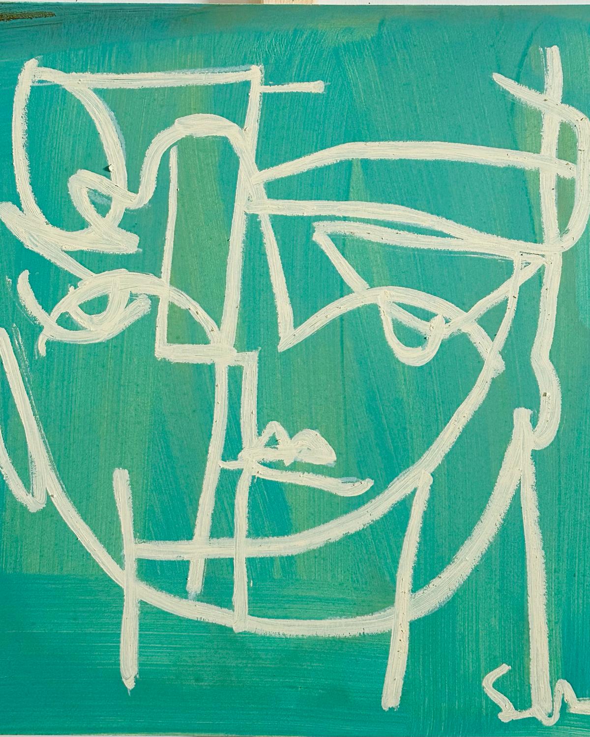 Ocean with Line Face by Sally King Benedict