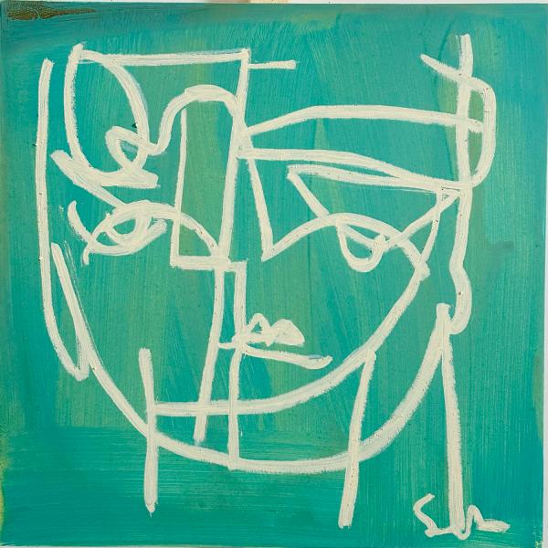 Ocean with Line Face by Sally King Benedict