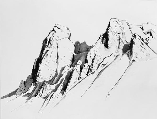 Basalt crag by Frances Ashforth