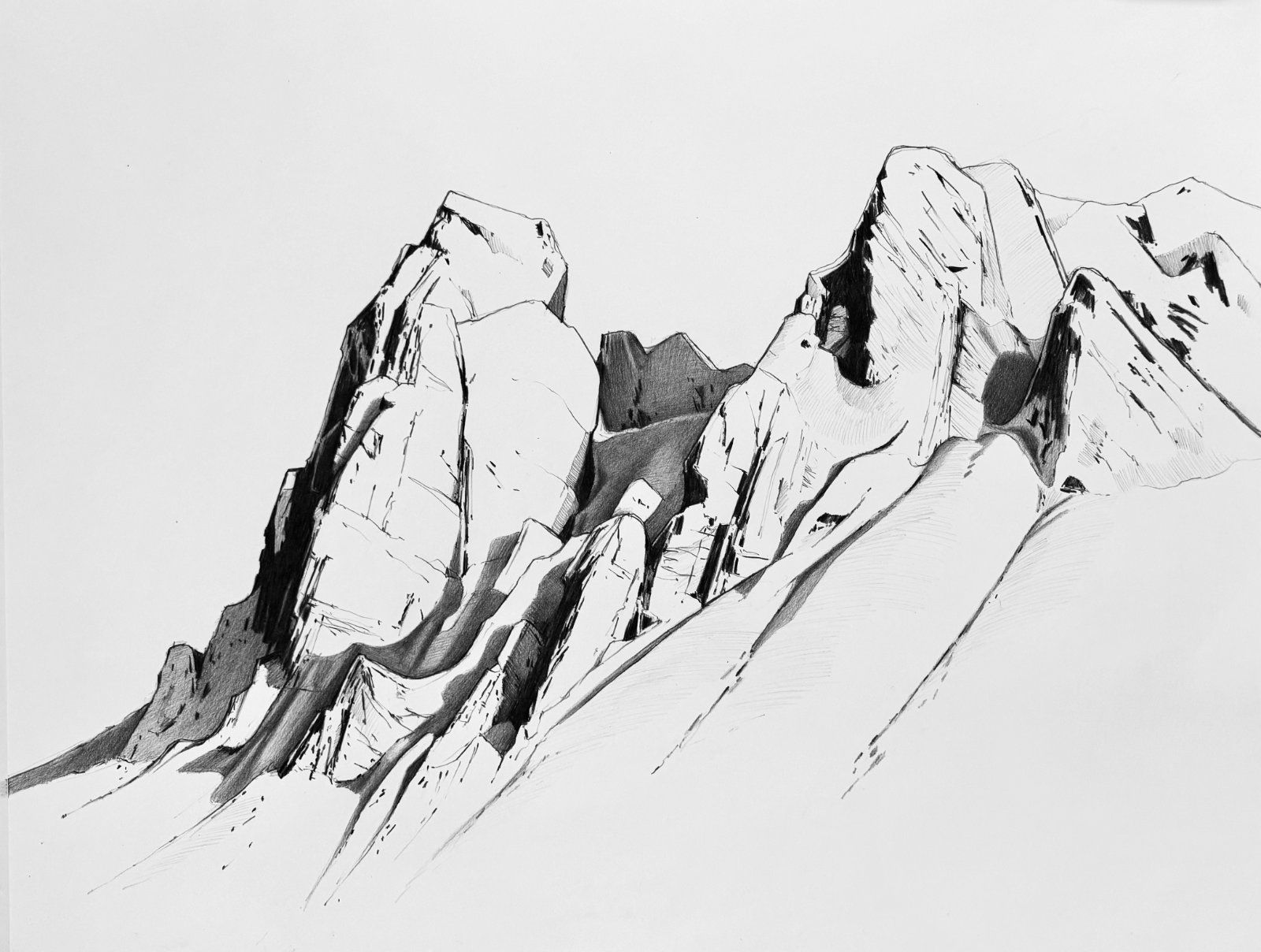 Basalt crag by Frances Ashforth