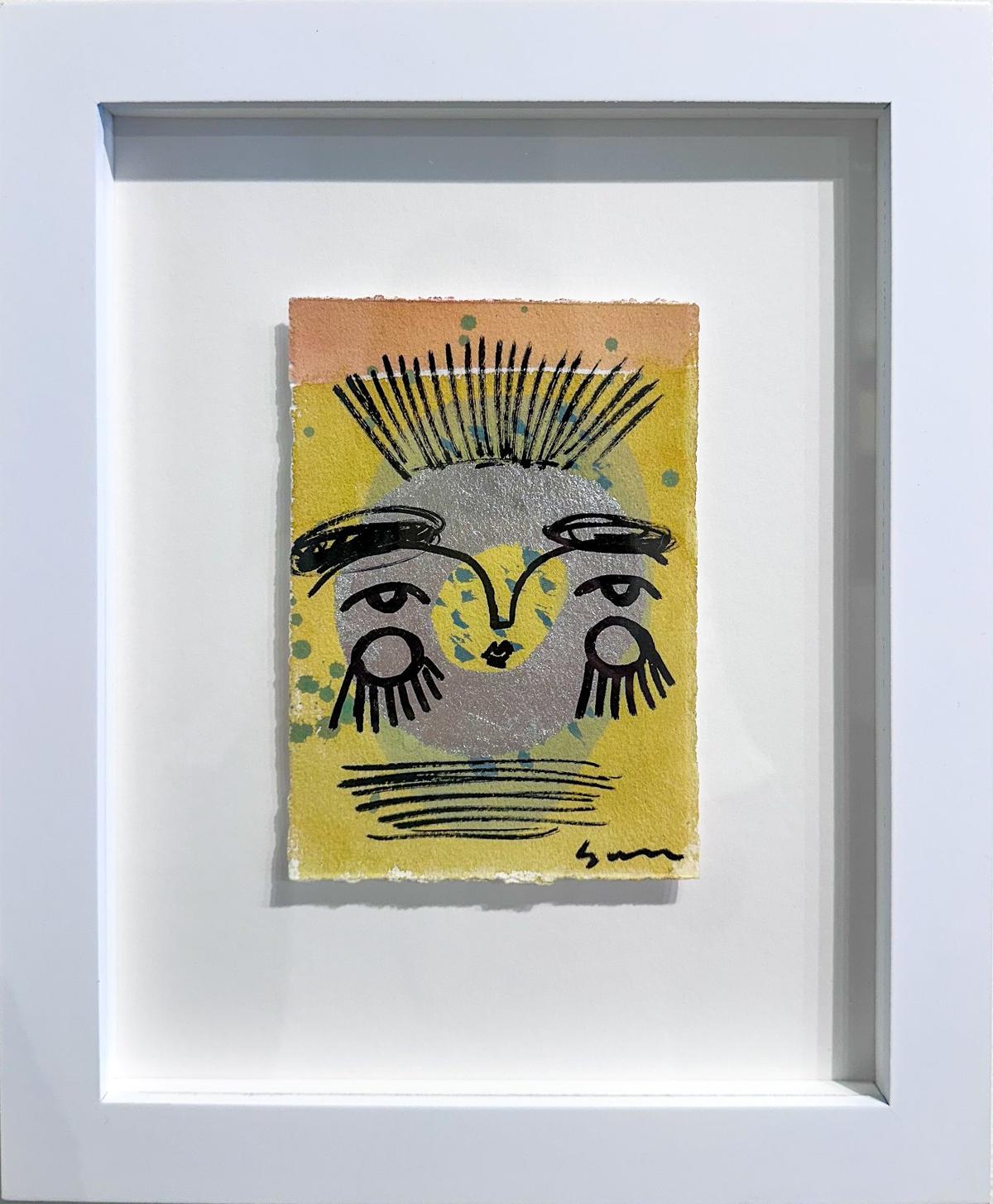 Yellow Sun Face by Sally King Benedict