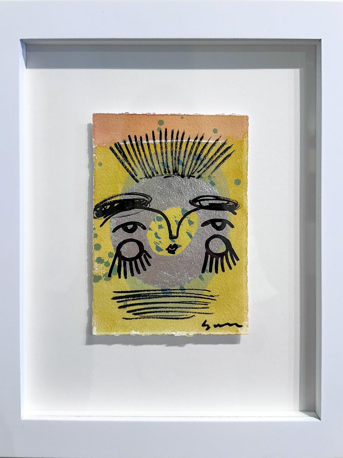 Yellow Sun Face by Sally King Benedict