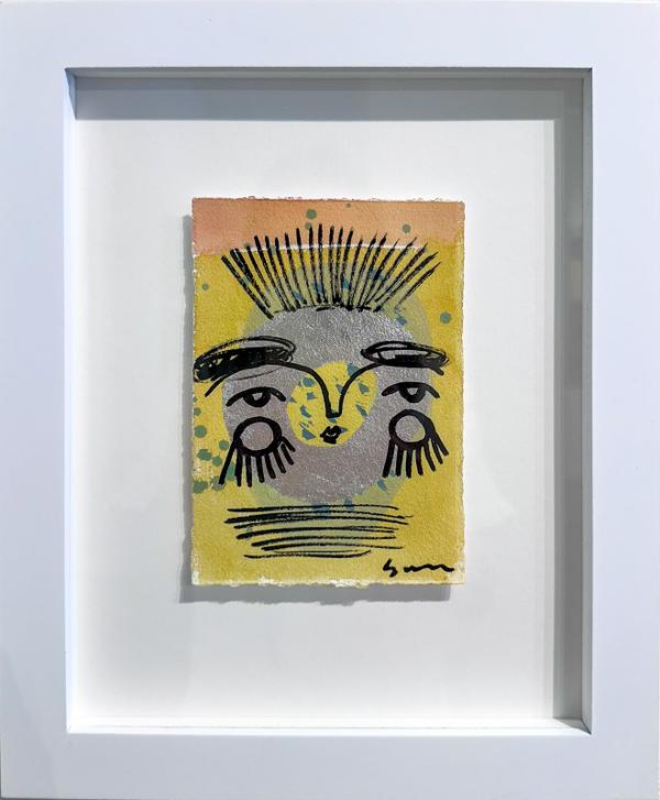 Yellow Sun Face by Sally King Benedict