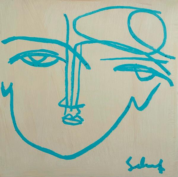 Cream with Line Face by Sally King Benedict