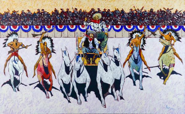 Attack on the Deadwood Stage by Thom Ross