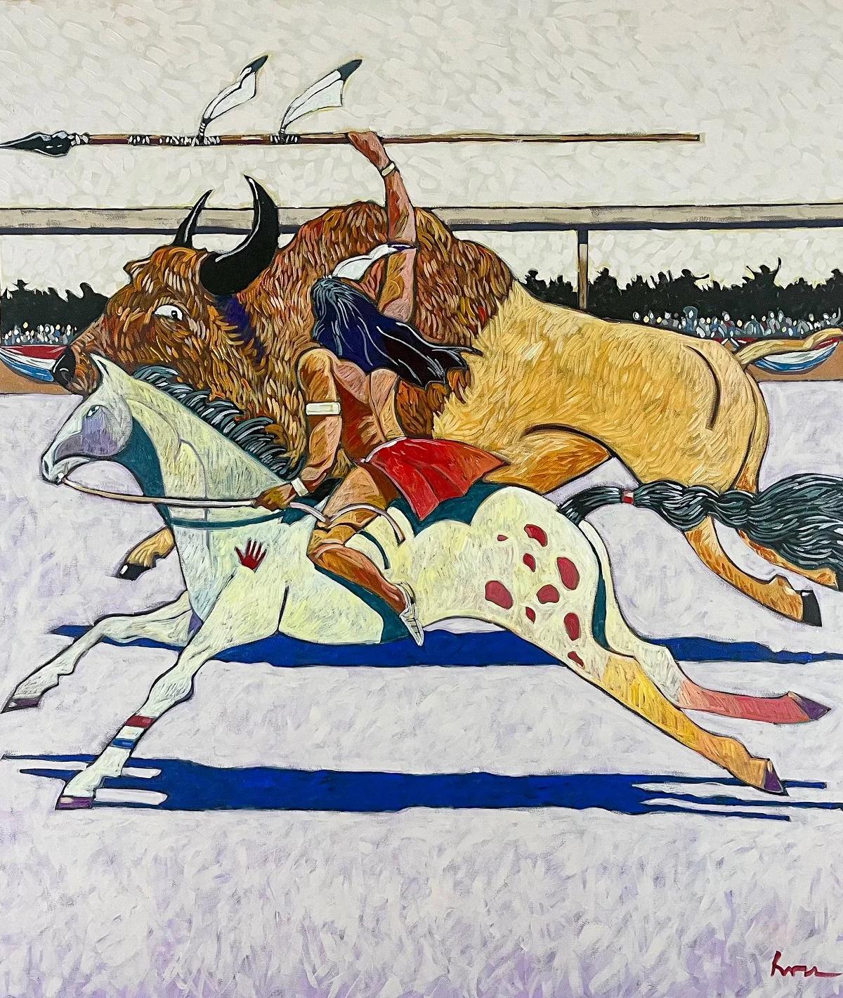 Buffalo Hunt by Thom Ross