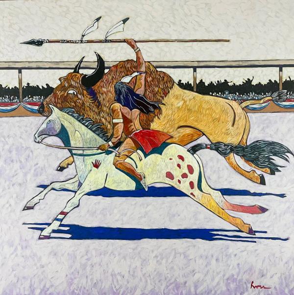 Buffalo Hunt by Thom Ross