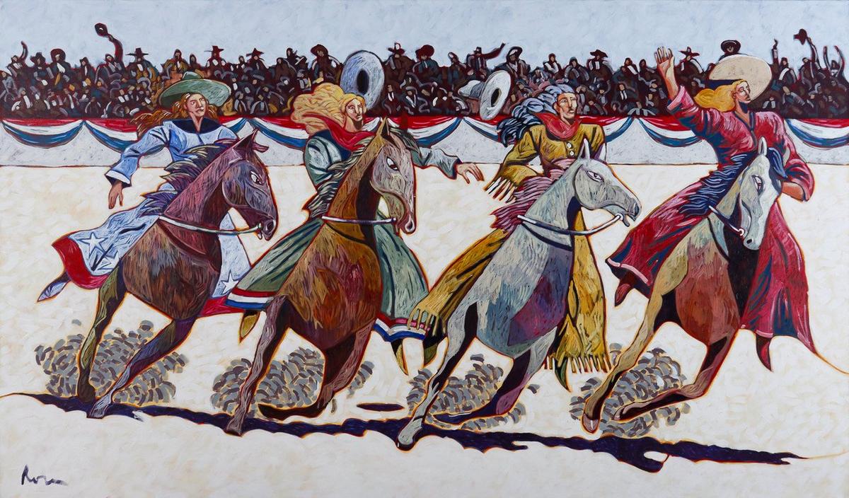 Buffalo Bill Horse Women by Thom Ross