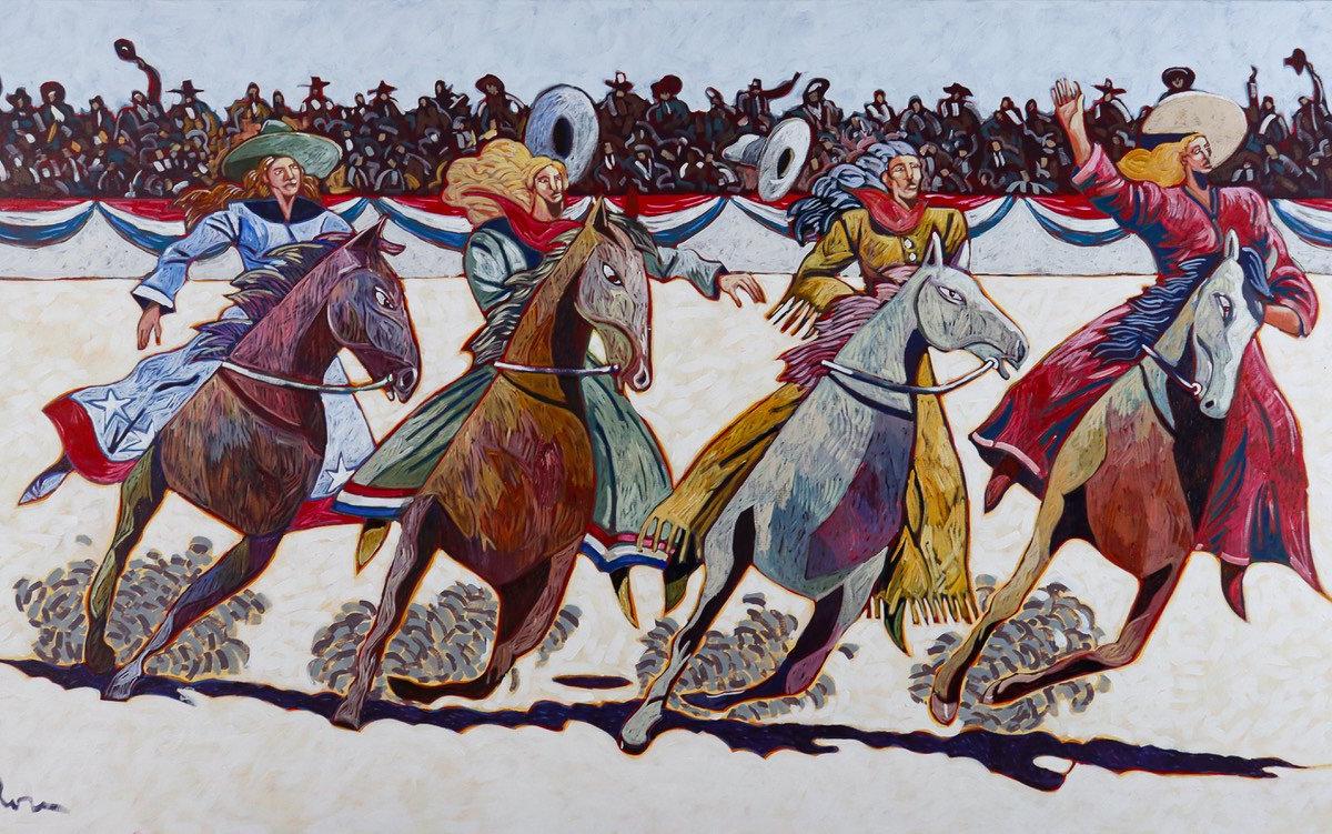 Buffalo Bill Horse Women by Thom Ross