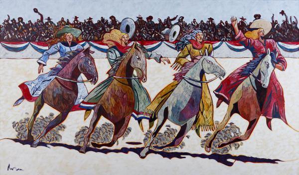 Buffalo Bill Horse Women by Thom Ross
