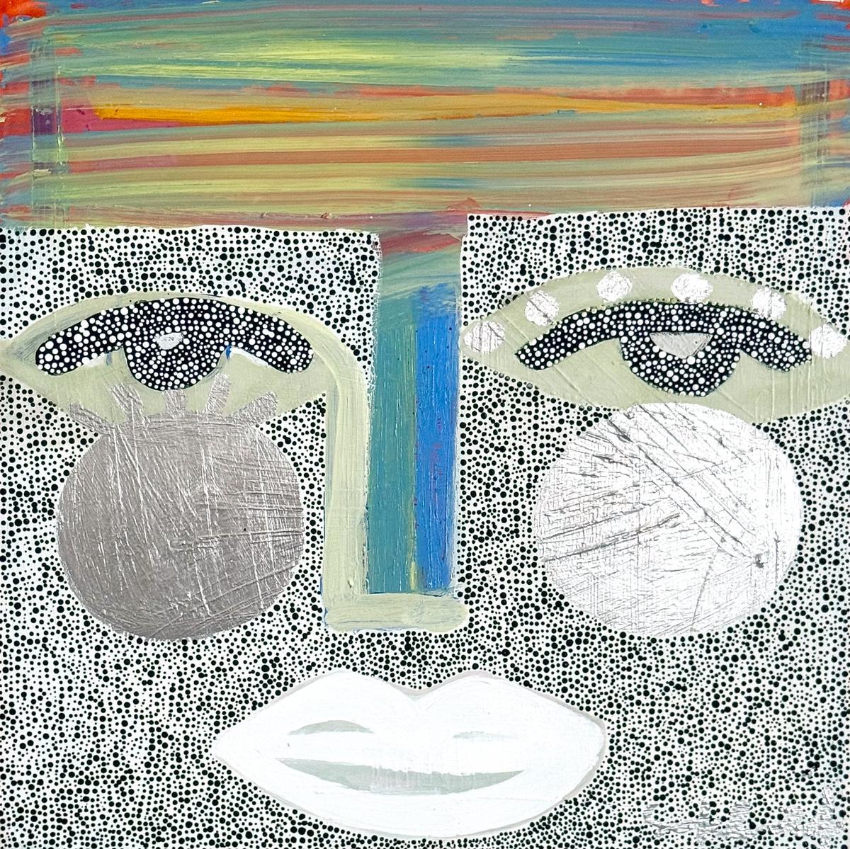 Dot Frequency Face by Sally King Benedict
