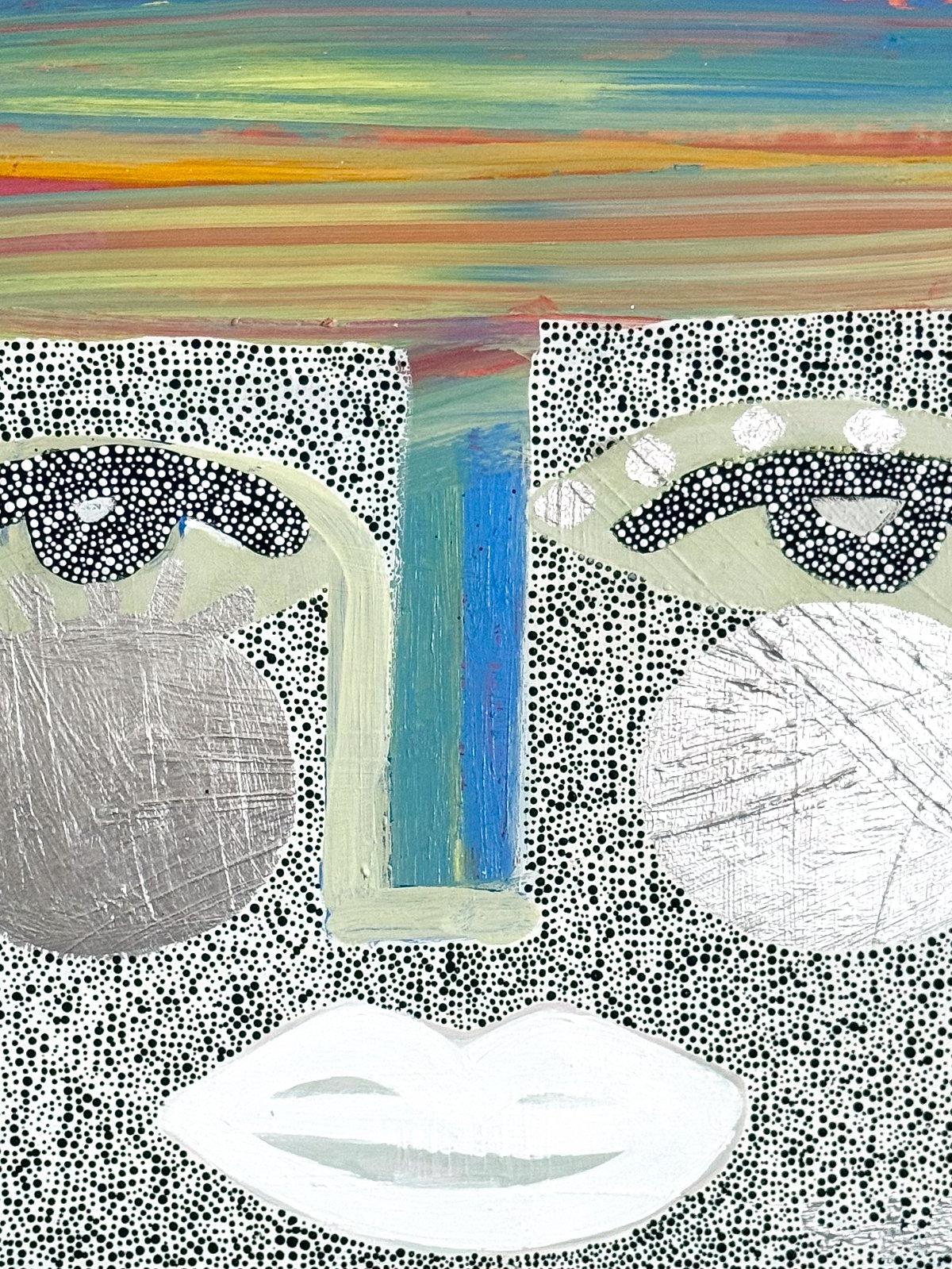 Dot Frequency Face by Sally King Benedict